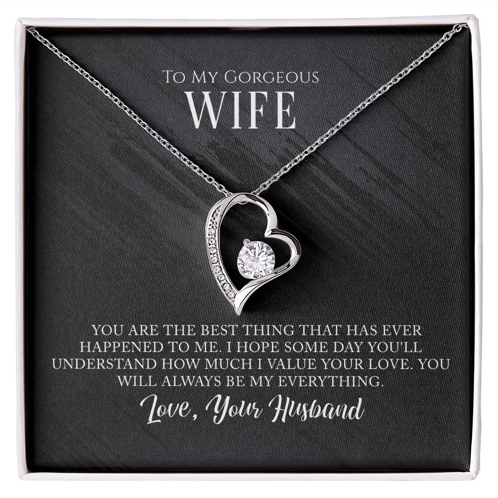 To My Gorgeous Wife Forever Necklace