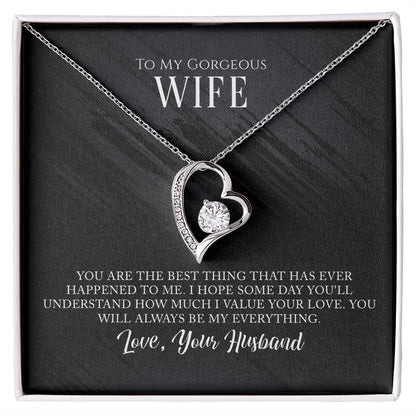 To My Gorgeous Wife Forever Necklace