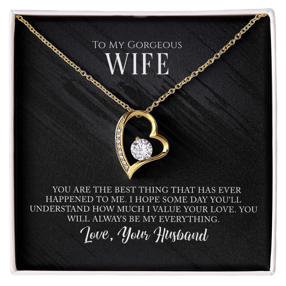 To My Gorgeous Wife Forever Necklace